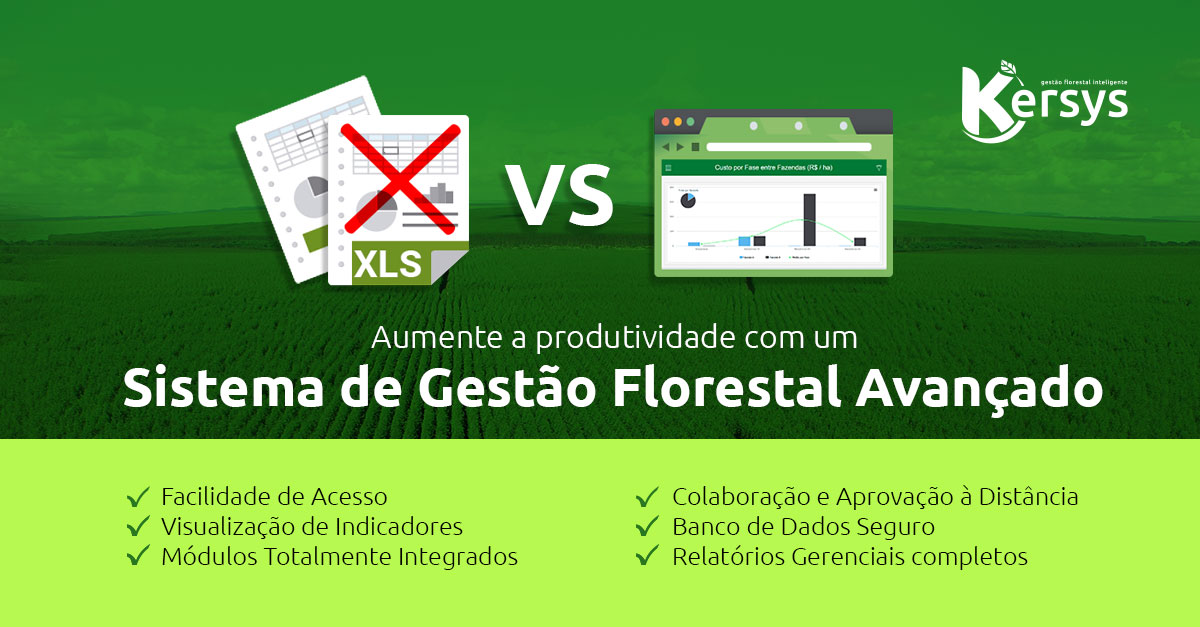 Planilhas de controle vs Software de Gestão Florestal